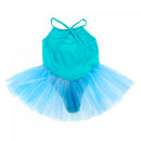 Kids Girls Fashionable Fairy Dress Ballet Ballerina Gymnastic Dancewear Costume Straps Tutu Dancing Leotard 5-6Years - Blue
