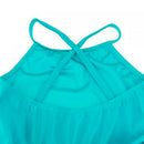 Kids Girls Fashionable Fairy Dress Ballet Ballerina Gymnastic Dancewear Costume Straps Tutu Dancing Leotard 5-6Years - Blue