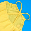 Kids Girls Fashionable Fairy Dress Ballet Ballerina Gymnastic Dancewear Costume Straps Tutu Dancing Leotard 5-6Years - Yellow