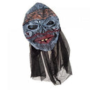 Men Women Ghost Face Grimace Mask Halloween Party Props Gray