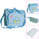 Set Of Multi-Functional Waterproof Extra Large Bag + Small Bag + Bottle Holder + Nappy Change Pad Blue