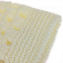 Beige Crochet Kids Children Girls Flower Beanie Hat Cap Handmade 70% Wool for 0-2 Yrs