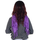 Women Girls Fashionable Winter Clothing Accessory Warm Soft Wool Scarf Shawl Wrap - Purple