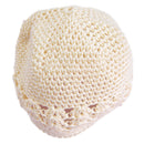Crochet Handmade Beanie Cap Hat Baby Toddler Kids - Beige