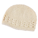 Crochet Handmade Beanie Cap Hat Baby Toddler Kids - Beige
