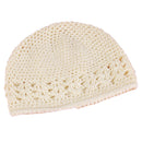 Crochet Handmade Beanie Cap Hat Baby Toddler Kids - Beige