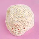 Crochet Handmade Beanie Cap Hat Baby Toddler Kids - Beige
