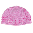 Crochet Handmade Beanie Cap Hat Baby Toddler Kids - Pink