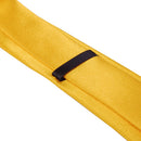 Unisex Casual Necktie Skinny Slim Narrow Neck Tie - Solid Golden Yellow
