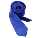 Unisex Casual Necktie Skinny Slim Narrow Neck Tie - Solid Royal Blue