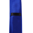 Unisex Casual Necktie Skinny Slim Narrow Neck Tie - Solid Royal Blue