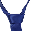 Unisex Casual Necktie Skinny Slim Narrow Neck Tie - Solid Light Navy Blue