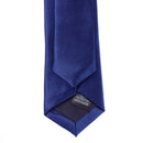 Unisex Casual Necktie Skinny Slim Narrow Neck Tie - Solid Light Navy Blue
