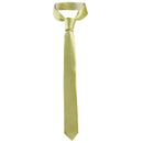 Unisex Casual Necktie Skinny Slim Narrow Neck Tie - Solid Pale Yellow Green