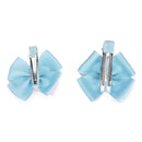 Cute Baby Toddler Double Layered Bow Clip Hair Accessory Headwear Hair Styling Equipment Beauty Supplies Pink And Light Blue