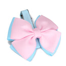 Cute Baby Toddler Double Layered Bow Clip Hair Accessory Headwear Hair Styling Equipment Beauty Supplies Pink And Light Blue