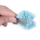 Cute Baby Toddler Double Layered Bow Clip Hair Accessory Headwear Hair Styling Equipment Beauty Supplies Pink And Light Blue