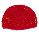 Crochet Handmade Beanie Cap Hat Baby Toddler Kids - Red