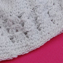 Fashionable Handmade Crochet Beanie Cap Hat for Baby Toddler Kids Winter Warm Clothing Accessory Gift - White