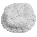 Fashionable Handmade Crochet Beanie Cap Hat for Baby Toddler Kids Winter Warm Clothing Accessory Gift - White
