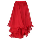 Belly Dance Skirt Chiffon Full Circle Dress Costume Clothes - Red