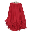 Belly Dance Skirt Chiffon Full Circle Dress Costume Clothes - Red