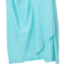 Women Girls ladies Fashionable Wrapped V Neckline Cocktail Club Party Dress Outfit Birthday Gift Light Blue
