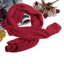 Women Girls Fashionable Imitation Cashmere Warm Long Scarf Wrap Red