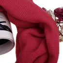 Women Girls Fashionable Imitation Cashmere Warm Long Scarf Wrap Red