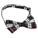Fashionable Tuxedo Beige Black Grid Woven Bow Tie Bowtie Necktie For Men Wedding Suit Charms Clothing Accessory