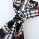 Fashionable Tuxedo Beige Black Grid Woven Bow Tie Bowtie Necktie For Men Wedding Suit Charms Clothing Accessory