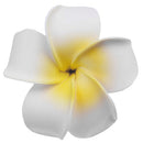 Women Girls Ladies Plumeria Flower Foam Hair Clip Pin Headwear Hair Accessory White