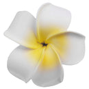 Women Girls Ladies Plumeria Flower Foam Hair Clip Pin Headwear Hair Accessory White