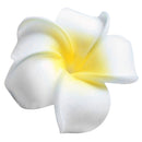 Women Girls Ladies Plumeria Flower Foam Hair Clip Pin Headwear Hair Accessory White