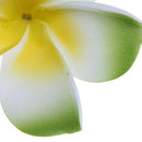 Women Girls Ladies Plumeria Flower Foam Hair Clip Pin Headwear Hair Accessory Green