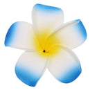 Women Girls Ladies Plumeria Flower Foam Hair Clip Pin Headwear Hair Accessory Blue