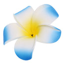 Women Girls Ladies Plumeria Flower Foam Hair Clip Pin Headwear Hair Accessory Blue