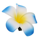 Women Girls Ladies Plumeria Flower Foam Hair Clip Pin Headwear Hair Accessory Blue