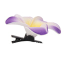 Women Girls Ladies Plumeria Flower Foam Hair Clip Pin Headwear Hair Accessory Purple