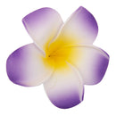 Women Girls Ladies Plumeria Flower Foam Hair Clip Pin Headwear Hair Accessory Purple