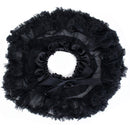 Cute Kids Girls Tulle Satin Ribbon Bowknot Fluffy Elastic Waist Tutu Dress FIT FOR 5-6 Years Black