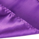 Men's 8.5 Inch Satin Hanky Classic Handkerchief Dark Purple