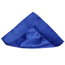 Men's 8.5 Inch Satin Hanky Classic Handkerchief Royal Blue