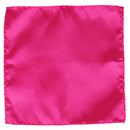 Mens Party Fashion Clothing Accessory Pocket Square Satin Hanky Handkerchief Hanky Dark Pink 8.5 Inch