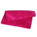 Mens Party Fashion Clothing Accessory Pocket Square Satin Hanky Handkerchief Hanky Dark Pink 8.5 Inch