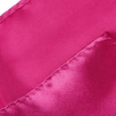 Mens Party Fashion Clothing Accessory Pocket Square Satin Hanky Handkerchief Hanky Dark Pink 8.5 Inch