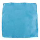 Mens Party Fashion Clothing Accessory Pocket Square Satin Hanky Handkerchief Hanky Light Blue 8.5 Inch