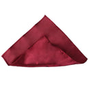 Mens Party Fashion Clothing Accessory Pocket Square Satin Hanky Handkerchief Hanky Dark Red 8.5 Inch