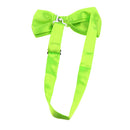 Mens Fashion Wedding Suit Tuxedo Charms Adjustable Neckband Bowtie Necktie Clothing Accessory Gift - Bright Green