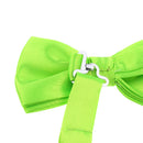 Mens Fashion Wedding Suit Tuxedo Charms Adjustable Neckband Bowtie Necktie Clothing Accessory Gift - Bright Green
